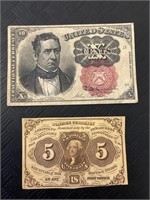 Ten cent U.S. fractional currency.