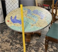 MCM Groovy Tile Topped Table