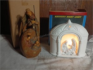 Nativity Night Light and Music Box