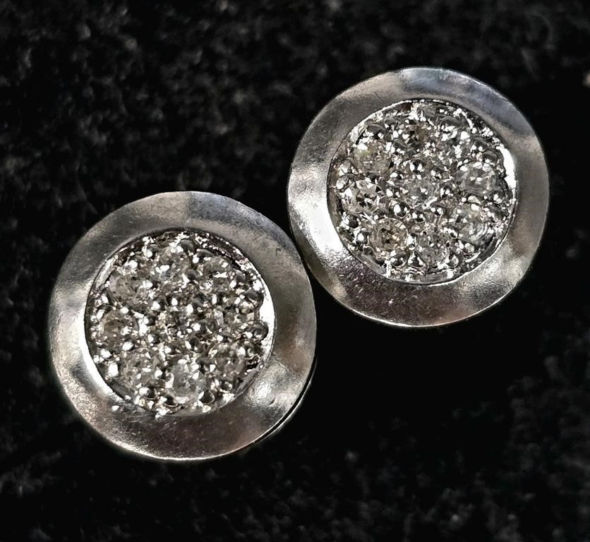 $200 Silver 16 Diamonds(0.2ct) Earrings
