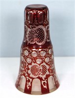 19th C. Ruby Cut-to-Clear Bedside Carafe