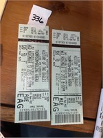 EAGLES CONCERT TICKET STUBS