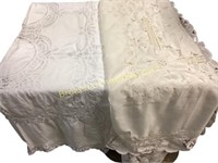 Two Banquet Size Table Cloths