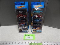 2 Hot Wheels 5 pack vehicle sets