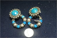 COSTUME TURQOUISE EARRINGS