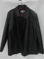 Croft & Barrow Woman's Leather Jacket - 2X