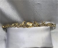 14k Gold Noah's Ark Link Bracelet