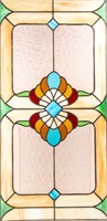 Stained Glass Large Panel with Shell design