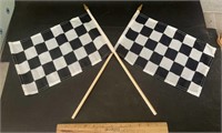 (2)CHECKERS FLAGS-CLOTH/FABRIC