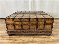 Trunk Style Coffee Table with Drawers - Wear