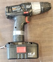 Craftsman 16.8 Volt Drill w/Battery, No Charger,