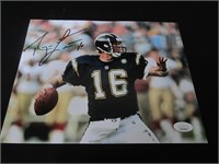 Ryan Leaf signed 8x10 photo JSA COA