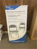 4 - new Simply Stylish folding chairs in box