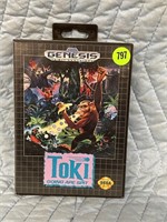 SEGA GENESIS TOKI GAME W/ ORIGINAL CASE &