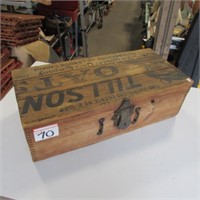 WOODEN ADVERTISING CRATE