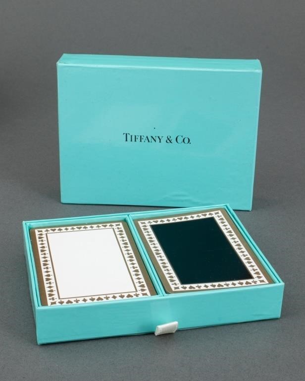 Tiffany & Co. Two Deck Playing Cards in Box