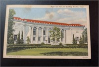 1943 Postcard Houston Texas Fine Arts Building!
