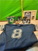 Aikman jersey and Dallas Cowboy collectibles