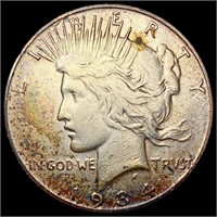 1934-S Silver Peace Dollar CLOSELY UNCIRCULATED