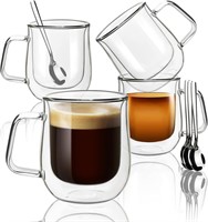 Espresso Cups Set of 4, Comfome 5 oz