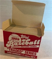 1989 TOPPS MLB  “TRADED” Series Card Numbers 1-T