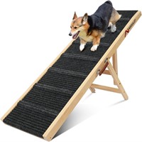 Nidouillet Dog Ramp for Bed, 47.2 Wooden Foldable