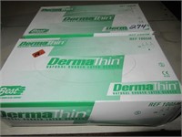 2 Boxes of Derma Thin Latex Gloves