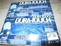 2 Boxes of DuraTouch Blue Latex Gloves XL