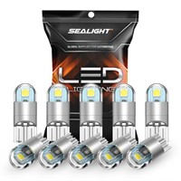 SEALIGHT 194 LED Bulbs 6000K White, 168 2825 T10 W