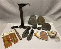 Vintage Warranted Cast Iron Shoe Cobbler Kit