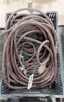4 TRUCK AIR HOSES- GLAD HANDS ON ONE END- VARIOUS