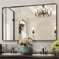 Suidia Bathroom Mirror, 30" x 48" Wall Mounted Van