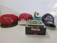 AZ Sports Collectibles Hats, Ball, & Stadium Model