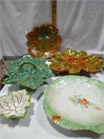 Ceramic Leaf serving plates,