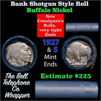 Buffalo Nickel Shotgun Roll in Old Bank Style 'Bel