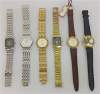 6 nice watches includes Movado and others
