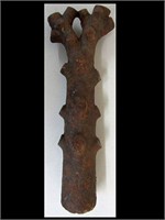 20" CAST IRON TREE TRUNK HITCHING POST TOP