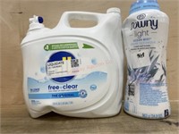 250oz all detergent & 34oz downy unstoppables