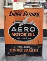 "Super Refined" 2GAL Aero Motor Oil Can