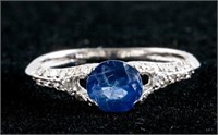 0.55ct Sapphire & 0.25ct Diamond Ring CRV $2100