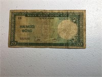 20 Dong note from Vietnam