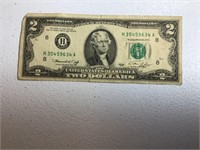 1976 $2 Federal reserve note