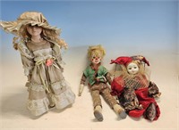 lot of 3 collectable dolls