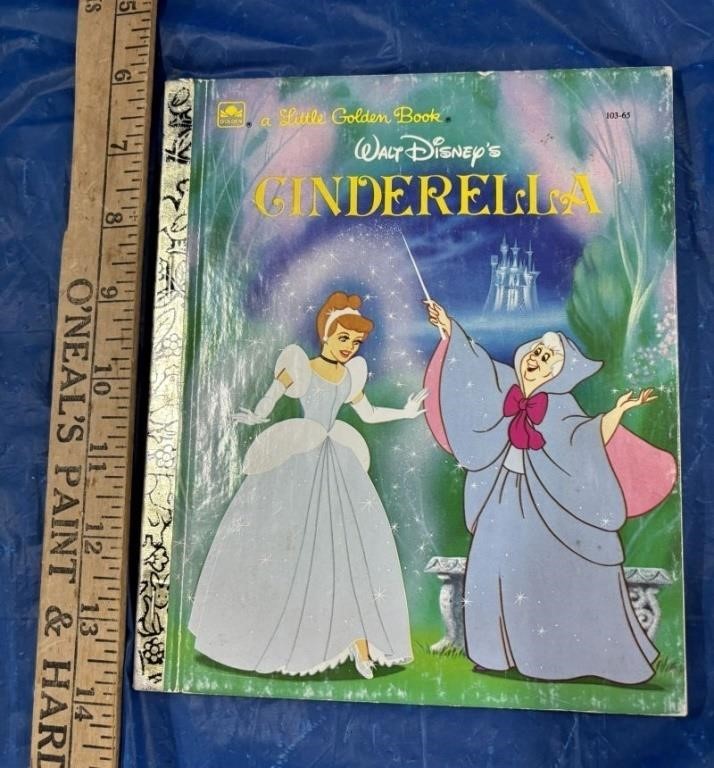 Vintage Little Golden Children's Book Cinderella