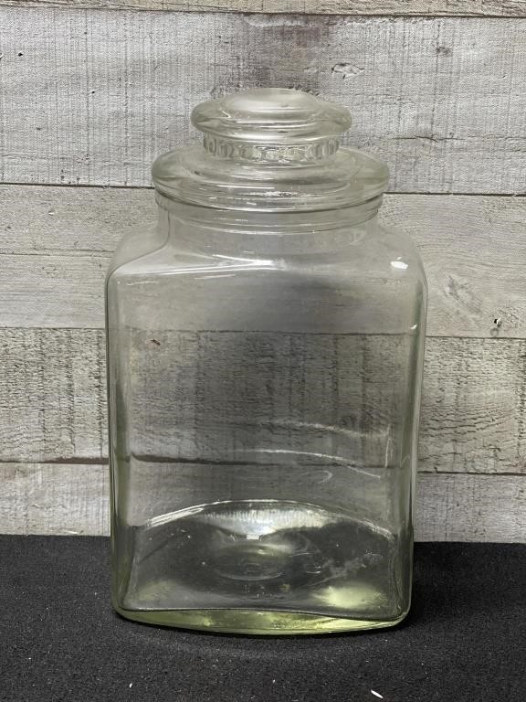 Vintage General Store Glass Jar 10" High