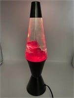 16 In. Pink Lava Lamp - Black Base
