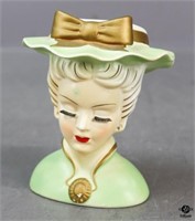 Lee Wards Porcelain Lady Head Vase