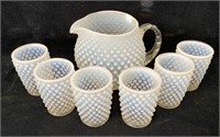 Hobnail Pitcher and Cups