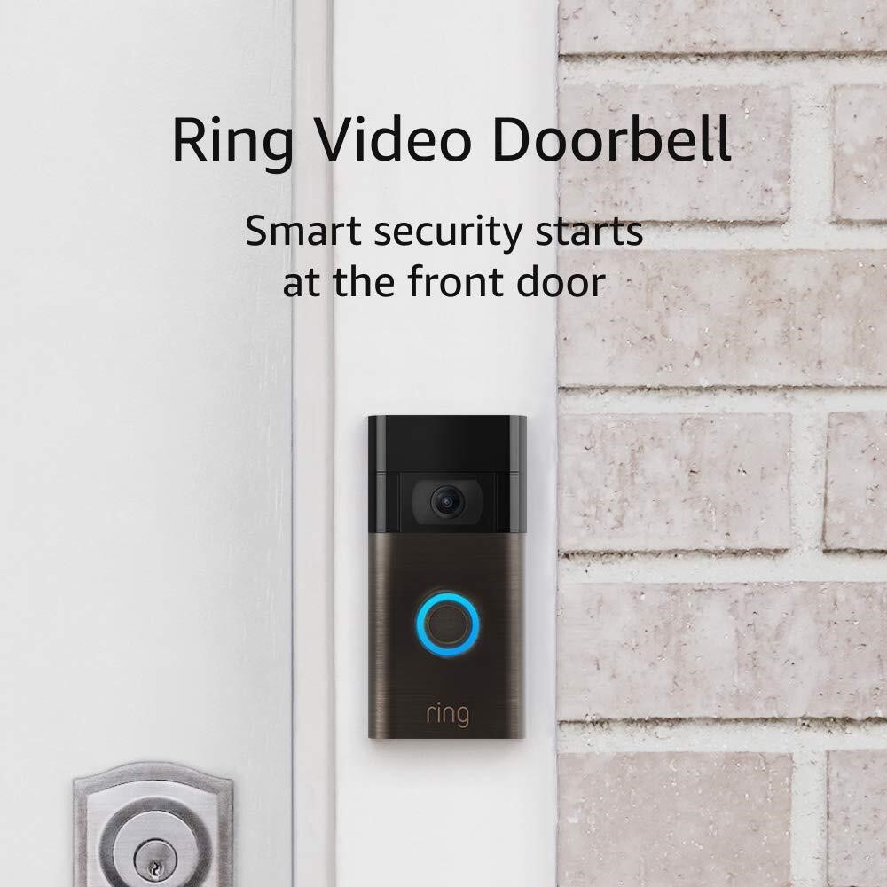 $100  Ring Video Doorbell HD 1080p - Venetian Bron