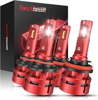 $80  Torchbeam T2 H11 9005 LED Combo Kit  60W 6500